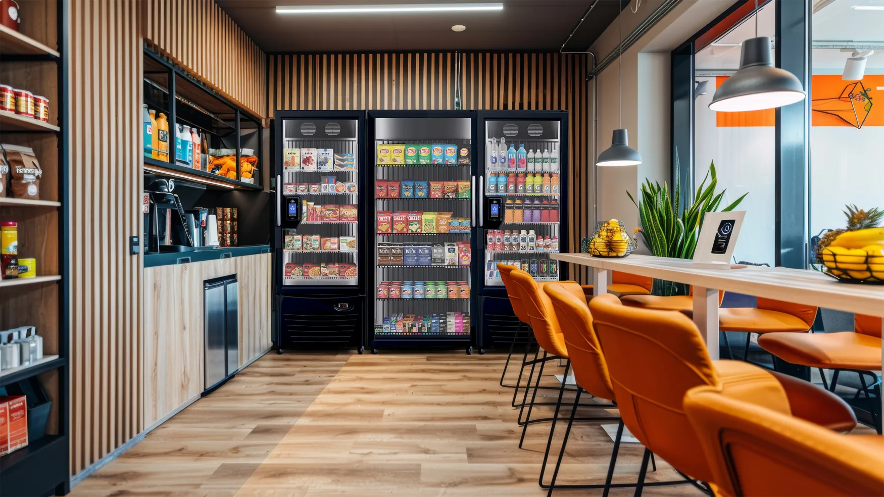 The PicoFreezer Vision Smart Micromarket Freezer in situ